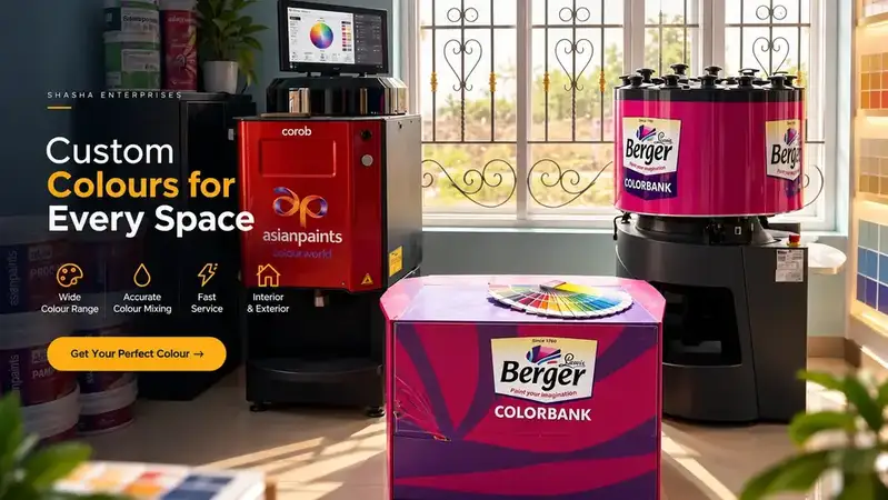 Custom paint colour mixing service