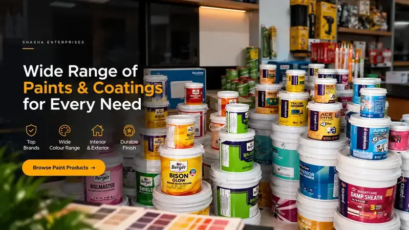 Wide range of paints and coatings